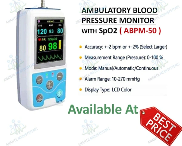 Contec-Darshak Ambulatory Blood Pressure Monitor with SPO2 Meter ABPM-50